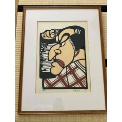 Woodblock Omachinaseee Par Yoshitoshi Mori