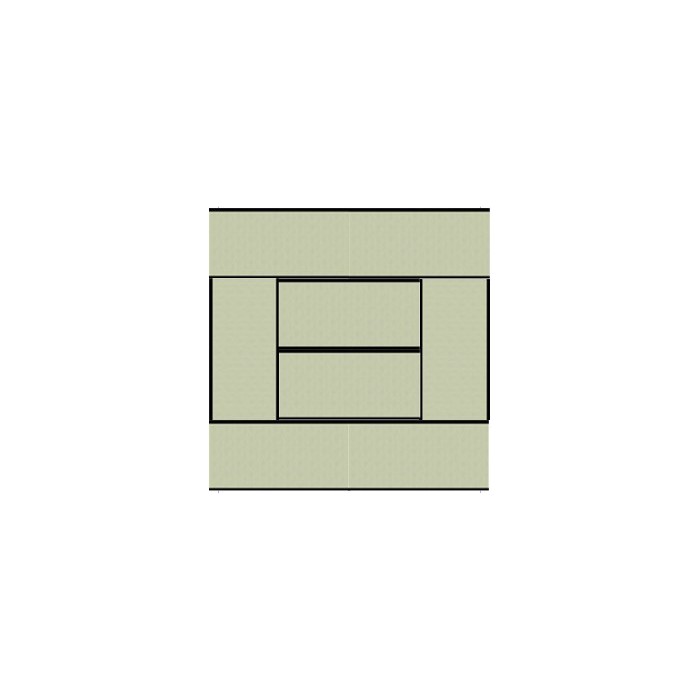 Tatami en paille de riz H 4 cm