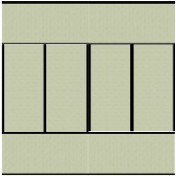 Composition tatami japonais 240x240 à 400x400 cm – grand espace zen | Futon Shop
