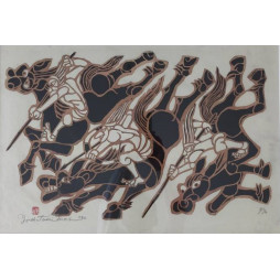 Three Warriors on Horses De Yoshitoshi Mori