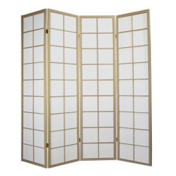 Paravent 4 pans traditionnel naturel h.180cm