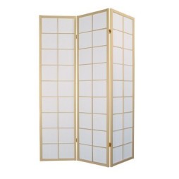 Paravent 3 pans traditionnel naturel h.180cm