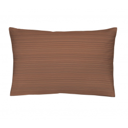 Envers de la taie WILLOW, fines rayures terracotta