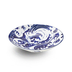 Bol évasé japonais KAZAN en porcelaine émaillée.