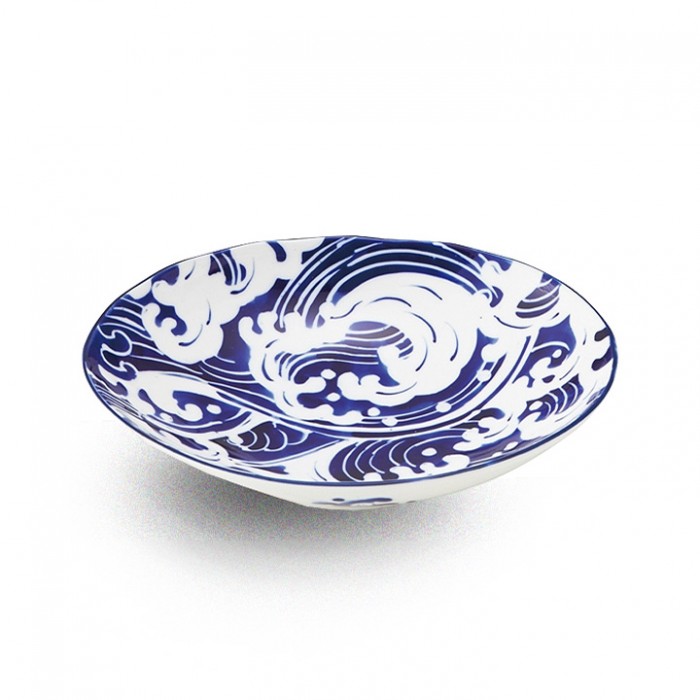 Bol évasé japonais KAZAN en porcelaine émaillée.