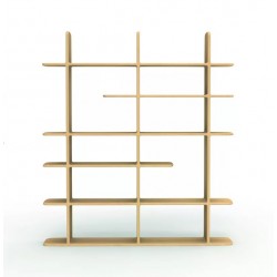 Bibliothèque TÉHÈME TRIPLE en bois massif DRUGEOT MANUFACTURE Made in France