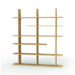 Bibliothèque TÉHÈME TRIPLE en bois massif DRUGEOT MANUFACTURE Made in France