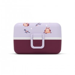Boîte à bento enfant TRÉSOR OWLY Mauve de Monbento