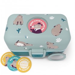 Boîte à bento enfant TRÉSOR CAPY bleu de Monbento