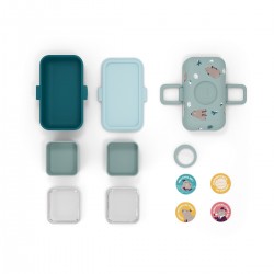 Boîte à bento enfant TRÉSOR CAPY bleu de Monbento