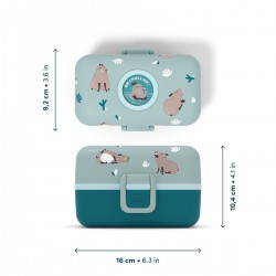 Boîte à bento enfant TRÉSOR CAPY bleu de Monbento
