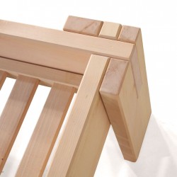 Lit NUVEO SHINDAÏ manufacturé en bois massif par DORMIENTE