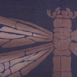 Rideau japonais en chanvre Libellule