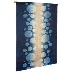 Rideau japonais en chanvre Héron