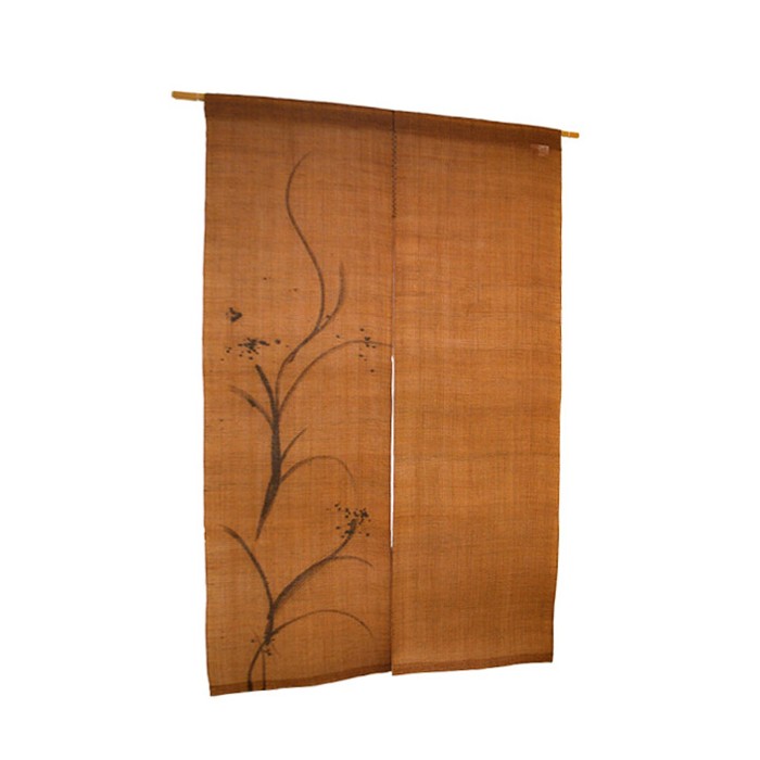 Rideau japonais en chanvre Héron