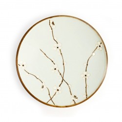 assiette japonaise sakura vert d’eau