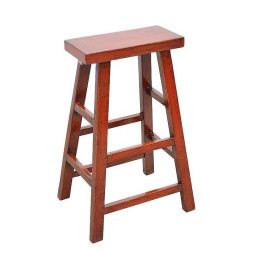 Tabouret de bar en bois laqué