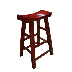 Tabouret de bar en bois laqué