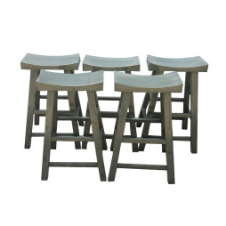 Tabouret de bar en bois laqué