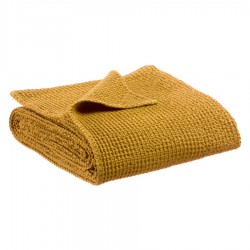 Plaid MAIA de Vivaraise coton gaufré façon nid d'abeille