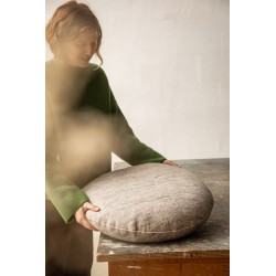 Coussin de sol CHAKRA – Laine feutrée artisanale | MUSKHANE