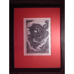 copy of Nakamura Kasho III as the kyogen actor Sakon in 'Meoto Dojoji'