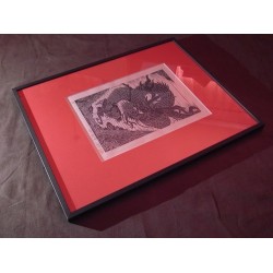 copy of Nakamura Kasho III as the kyogen actor Sakon in 'Meoto Dojoji'