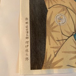 Segawa Kikujurō III dans le rôle d'Oshizu, épouse de Tanabe Bunzō | Tōshūsai Sharaku