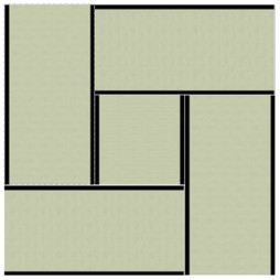 Tatami en paille de riz H 4 cm