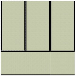 Tatami en paille de riz H 4 cm