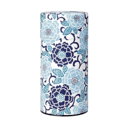 Boîte à thé japonaise Sakura bleu 200 g | Futon Shop Suisse
