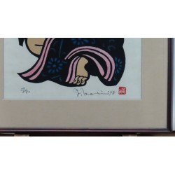 Femme se lavant les cheveux (1978) | Yoshitoshi Mori