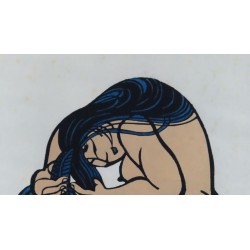 Femme se lavant les cheveux (1978) | Yoshitoshi Mori