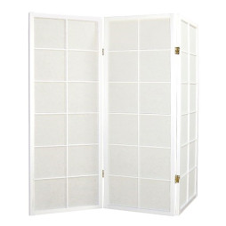 Paravent blanc 3 panneaux