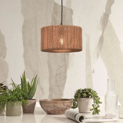 Lampe suspension IGUAZU en fibre de jute Ø 50 ou 60 cm éditée par MOJO