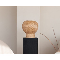 Lampe de table BARBADOS en bambou – Lumière naturelle & design artisanal | Good & Mojo