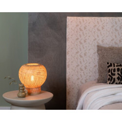 Lampe de table Barbados – Finition brune naturelle, ambiance intérieure moderne