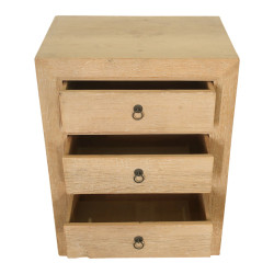 Petite commode bois recyclé – 3 tiroirs naturels | Mobilier authentique