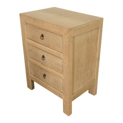 Petite commode bois recyclé – 3 tiroirs naturels | Mobilier authentique