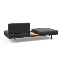 Daybed Puri Oak Bouclé Charcoal – Design fifties & confort durable | Innovation Living
