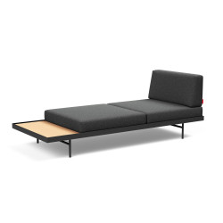 Daybed Puri Oak Bouclé Charcoal – Design fifties & confort durable | Innovation Living