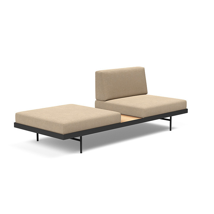 copy of copy of Lit de jour Puri avec table en noyer