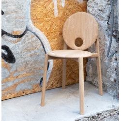 Chaise HELIO – Design Constance Guisset – Chêne massif fabriqué en France