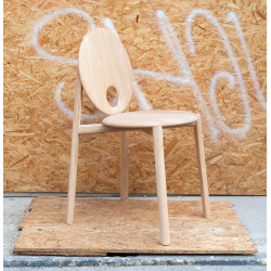 Chaise HELIO – Design Constance Guisset – Chêne massif fabriqué en France