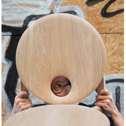 Chaise HELIO – Design Constance Guisset – Chêne massif fabriqué en France