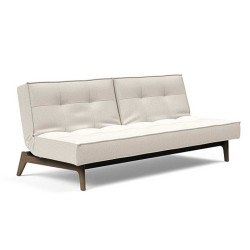 SPLITBACK EIK, canapé modulable avec pieds en chêne massif fumé