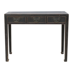 Console ancienne en bois patiné – Pièce unique et authentique