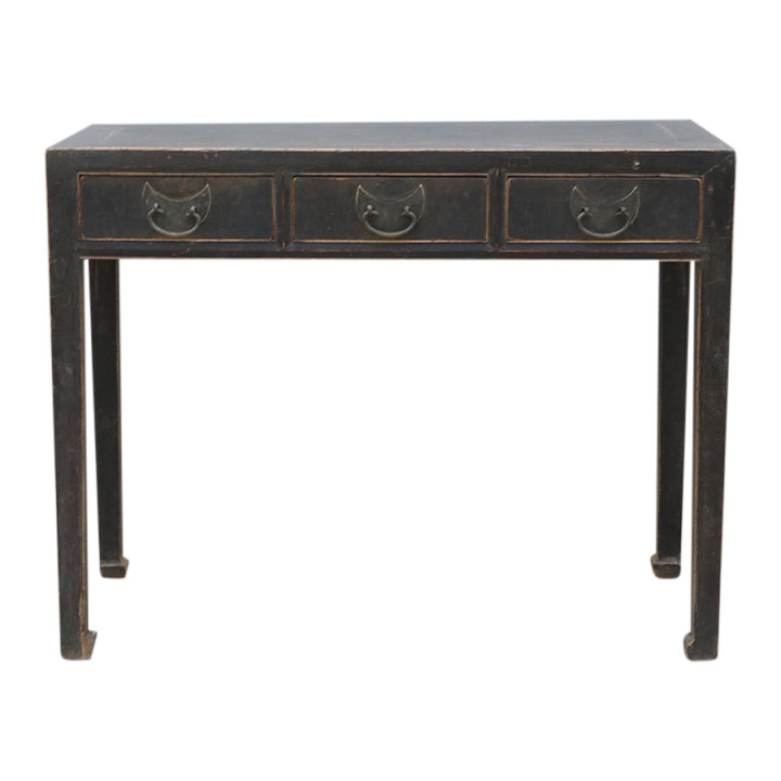 Console ancienne en bois patiné – Pièce unique et authentique