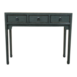 Console grise en peuplier – Design simple & fonctionnel