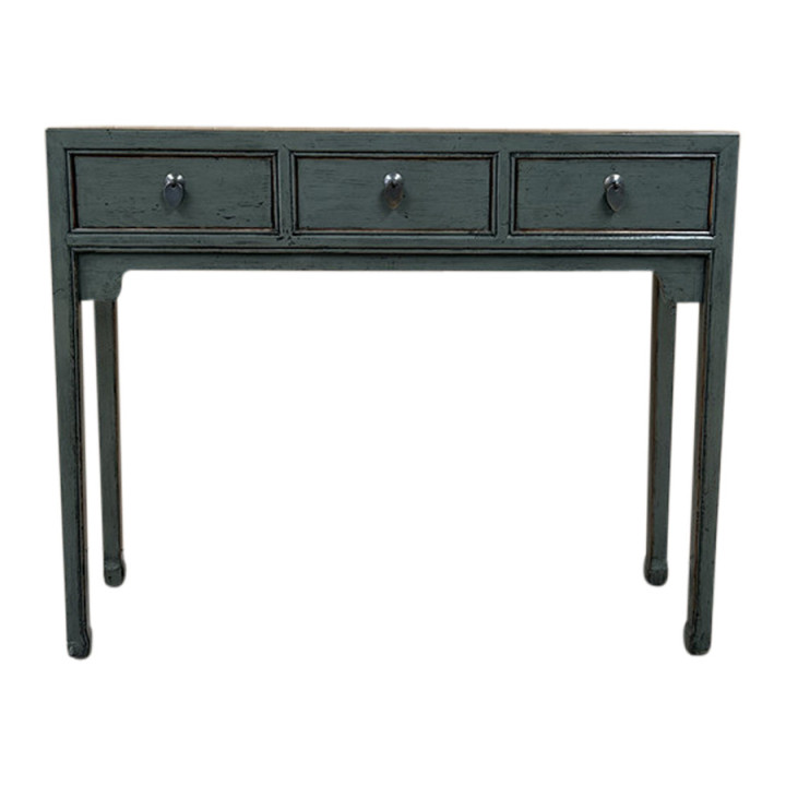 Console grise en peuplier – Design simple & fonctionnel